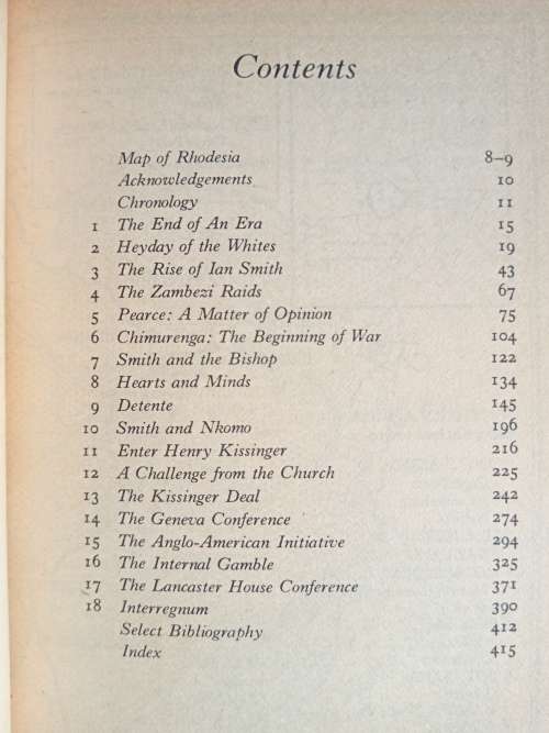 The Past is Another country- Rhodesia: UDI to Zimbabwe by Martin Meredith