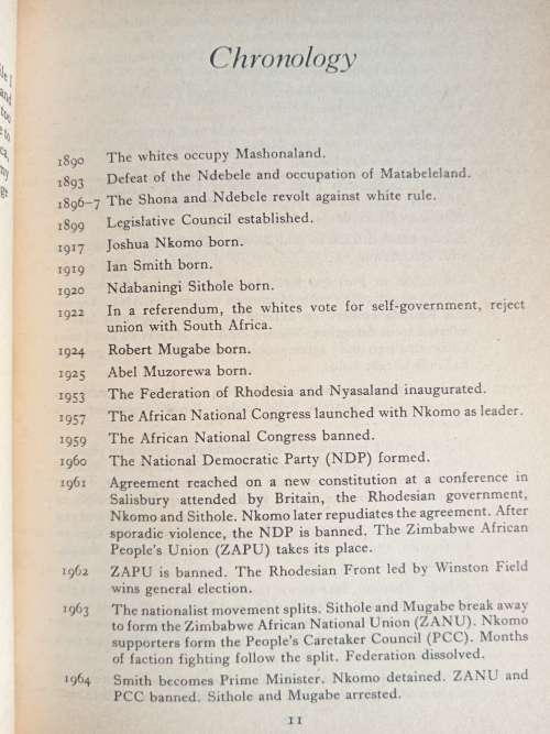 The Past is Another country- Rhodesia: UDI to Zimbabwe by Martin Meredith