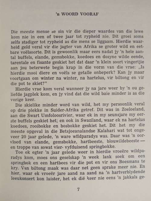 Van Jagter tot Wildliefhebber by P.J. Schoeman