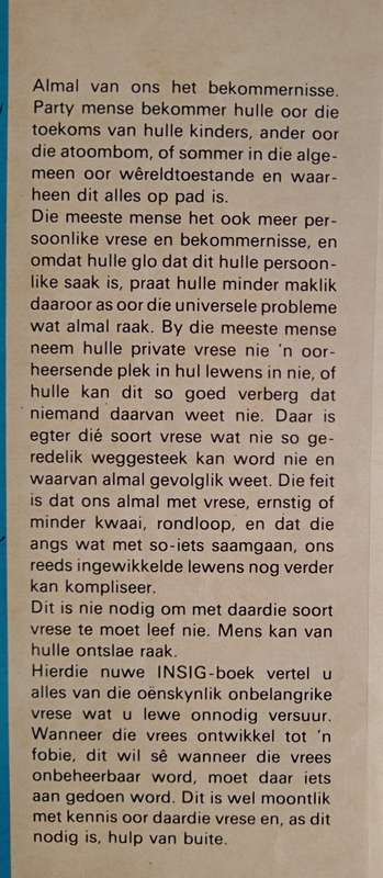 Vrees en Fobie by Dr. Tony Whitehead