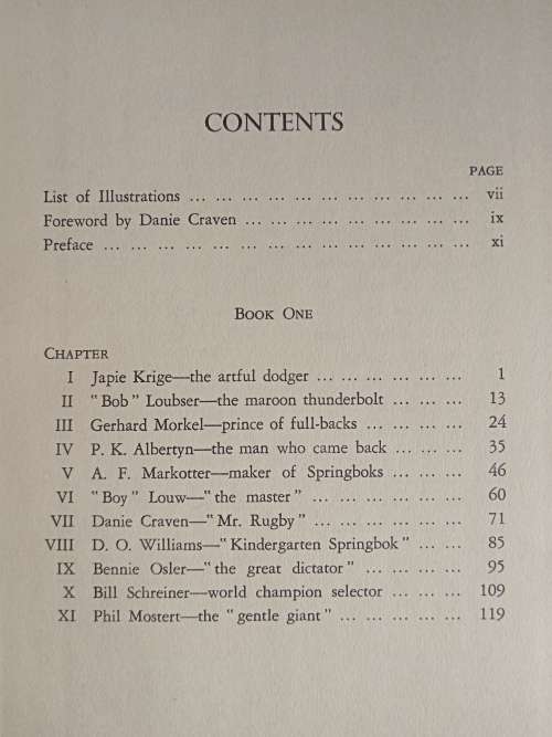 Giants of South African Rugby with a Report on the `Lion` by A.C. Parker