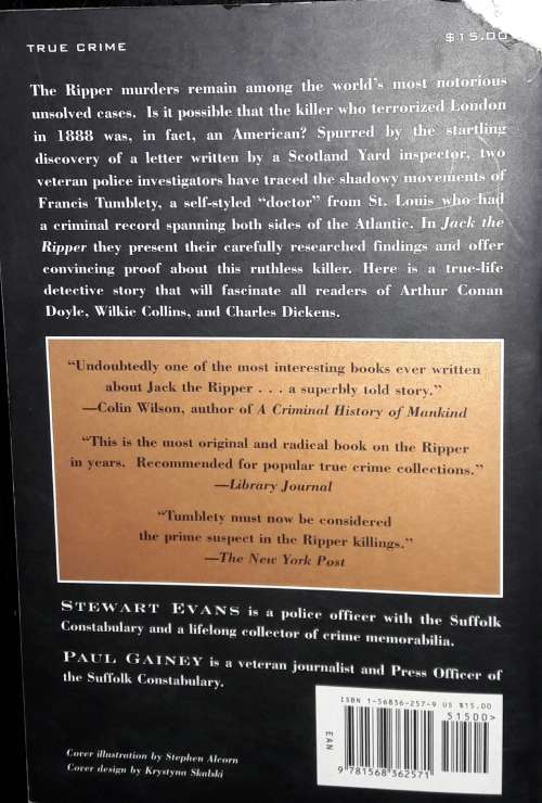 Jack the Ripper - First American Serial Killer - Stewart Evans & Paul Gainey