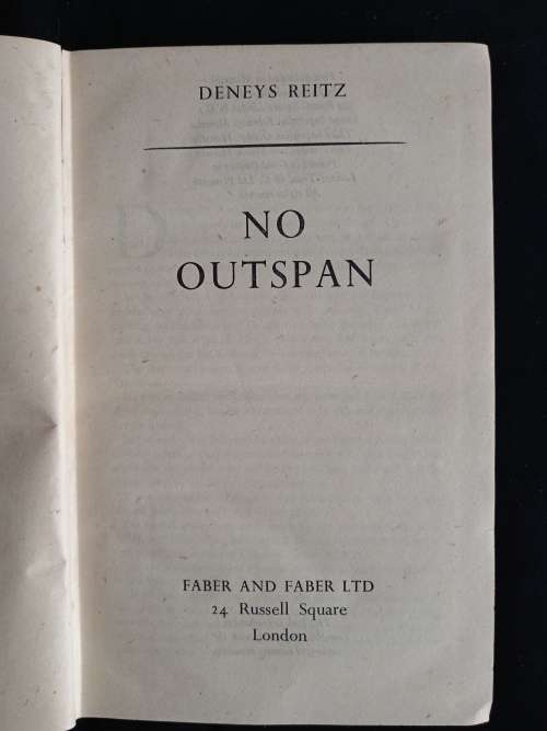 No Outspan by Deneys Reitz