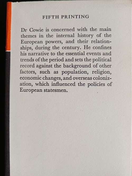 Seventeenth Century Europe by L.W. Cowie