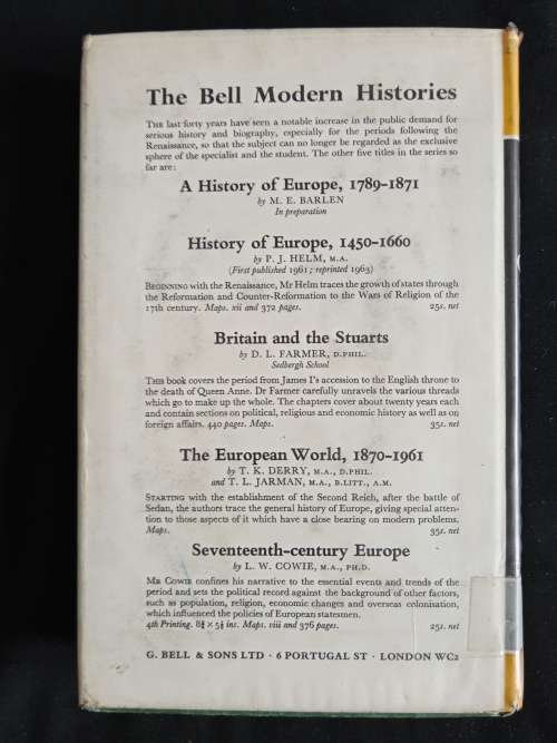 Eighteenth Century Europe by L.W. Cowie