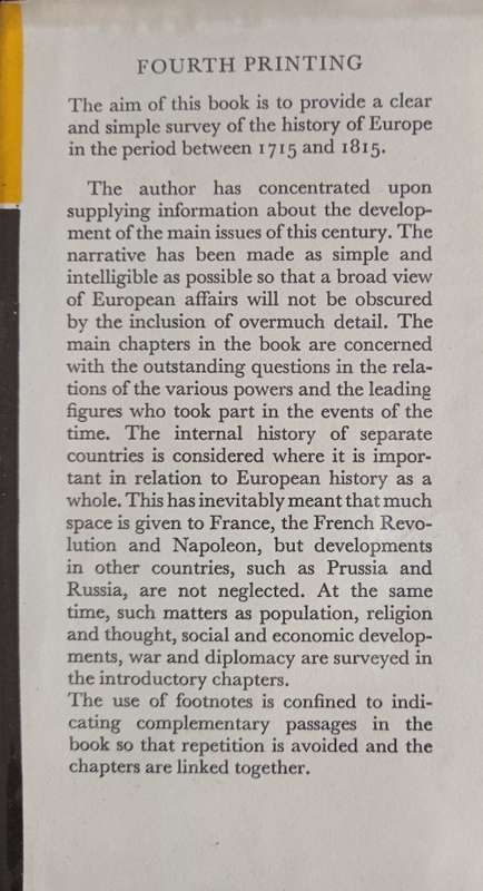Eighteenth Century Europe by L.W. Cowie