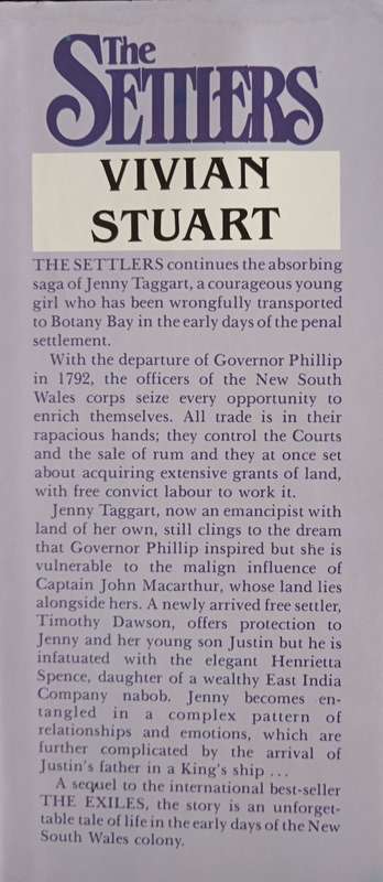 The Settlers: Volume II of The Australians by Vivian Stuart