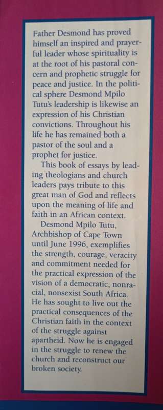 Archbishop Tutu: Prophetic Witness in South Africa by L. Hulley, L. Kretzchmar & L. L. Pato(Editors)