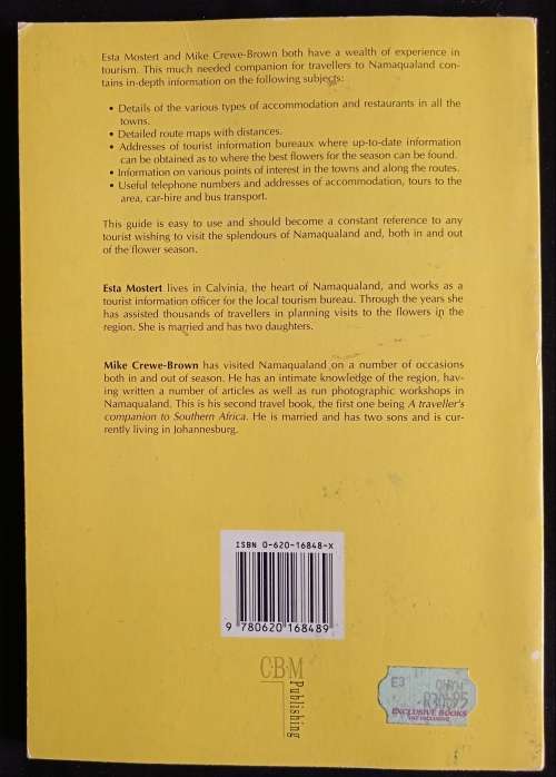 A traveller`s companion to Namaqualand from Pofadder to Darling by Esta Mostert & Mike Crewe Brown