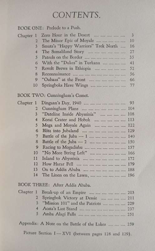 Springbok Victory by  Carel Birkby(S.A.P.A. 1st War Correspondent with the Forces in E. Africa)