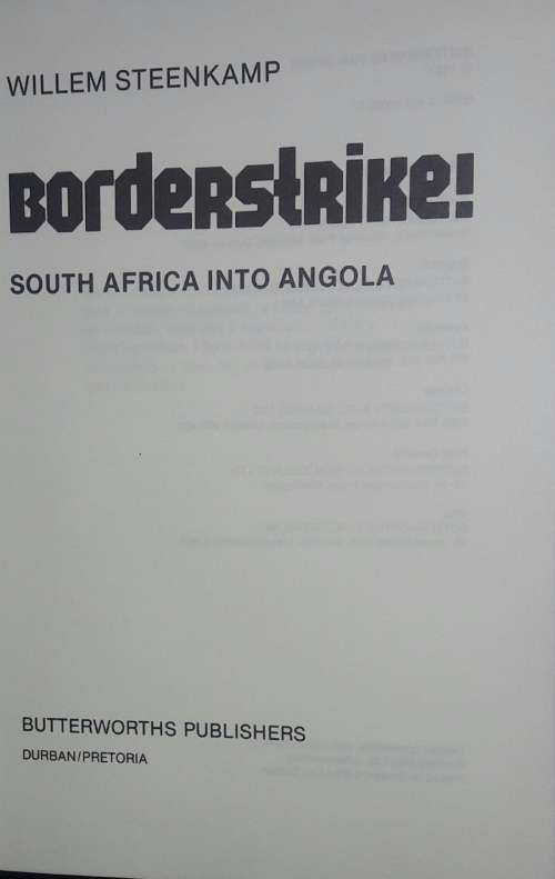 Borderstrike! - South Africa into Angola - Willem Steenkamp