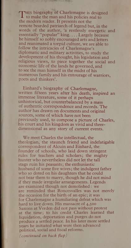 Charlemagne: from Hammer to the Cross by Richard Winston