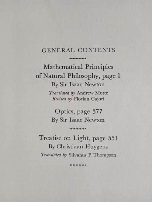 Great Books of The Western World No.34 Newton Huygens by Robert Maynard Hutchins(Editor in Chief)