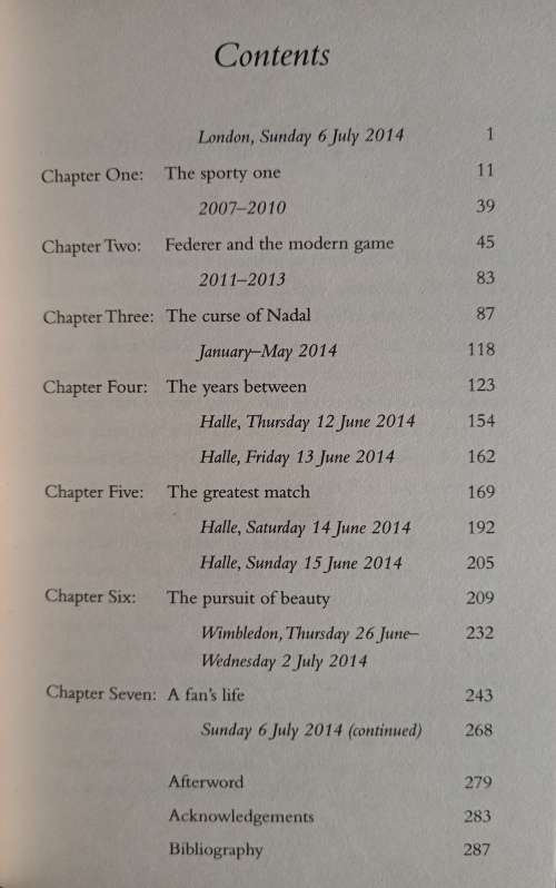 Federer & Me: A Story of Obsession by William Skidelsky