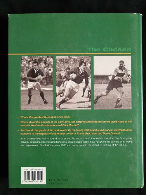 The Chosen: The 50 greatest Springboks of all time by Andy Colquhoun & Paul Dobson