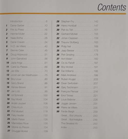 The Chosen: The 50 greatest Springboks of all time by Andy Colquhoun & Paul Dobson