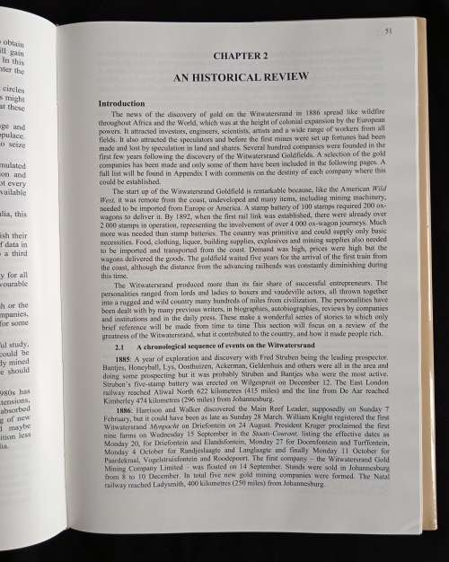 Historic Overview of the Witwatersrand Goldfields by J.R.F. Handley