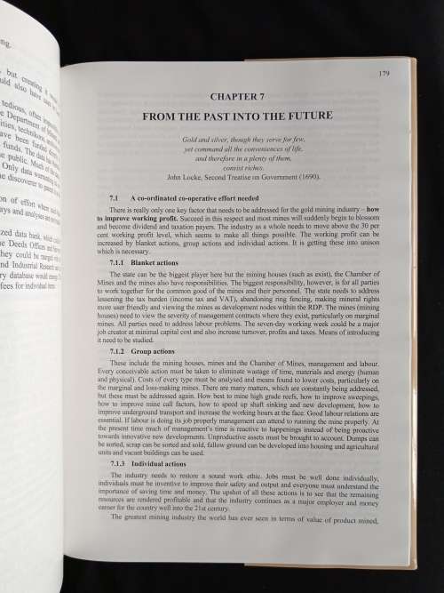 Historic Overview of the Witwatersrand Goldfields by J.R.F. Handley