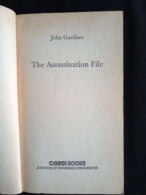The Assassination File by John Gardner