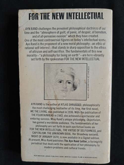 For The New Intellectual - The Philosophy of Ayn Rand