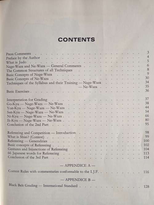 S.A. Judo Syllabus by Jean Pujol