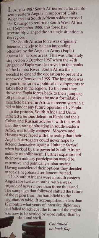 War in Angola: The Final South African Phase by Helmoed-Römer Heitman
