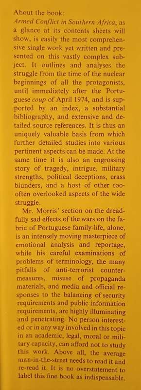 Armed Conflict in Southern Africa by Michael Morris