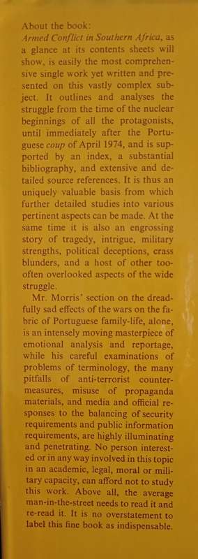 Armed Conflict in Southern Africa by Michael Morris