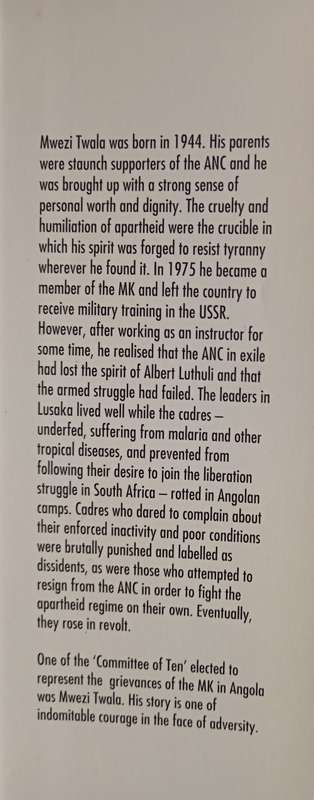 Mbokodo - Inside MK: Mwezi Twala-A Soldier`s Story by Mwezi Twala & Ed Benard