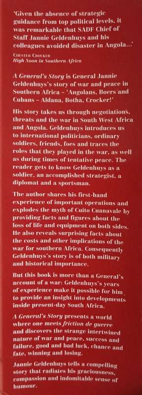 A General`s Story: From an Era of War & Peace by Janine Geldenhuys