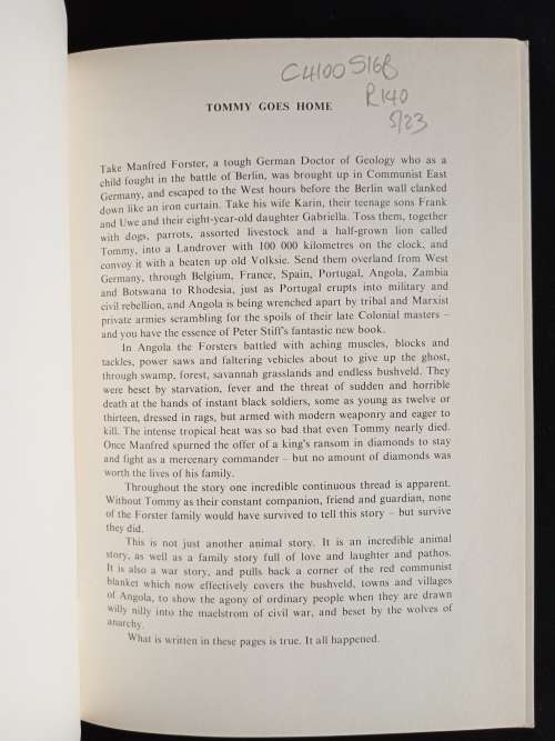 Tommy Goes Home by Peter Stiff