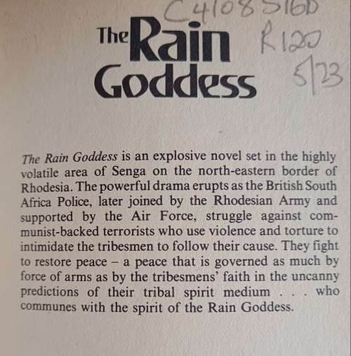 The Rain Goddess by Peter Stiff