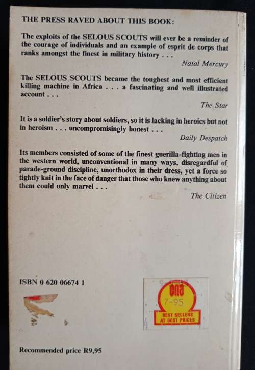 Selous Scouts Top Secret War by Lt. Col. Ron Reid Daly as told by Peter Stiff