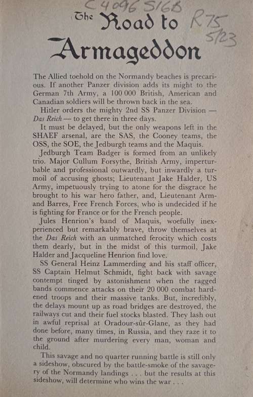 The Road to Armageddon by Peter Stiff