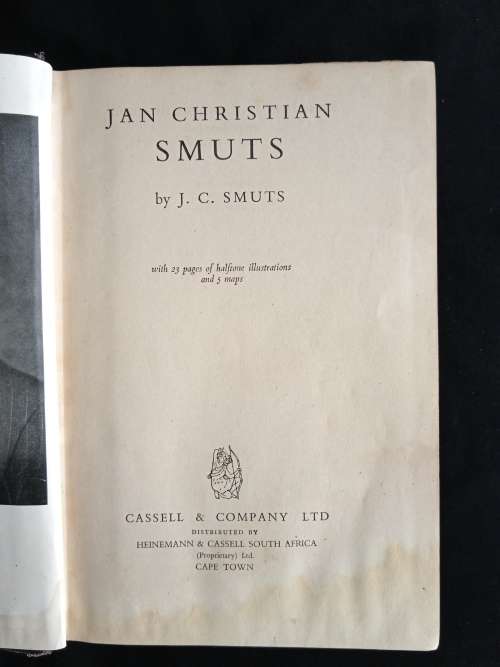 Jan Christian Smuts by J. C. Smuts