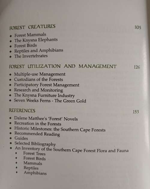 The Knysna & Tsitsikamma Forests: Their history, ecology & management by Izak van der Merwe