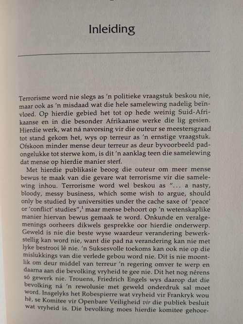 Terrorisme: Die Feite by R. J. Greyling