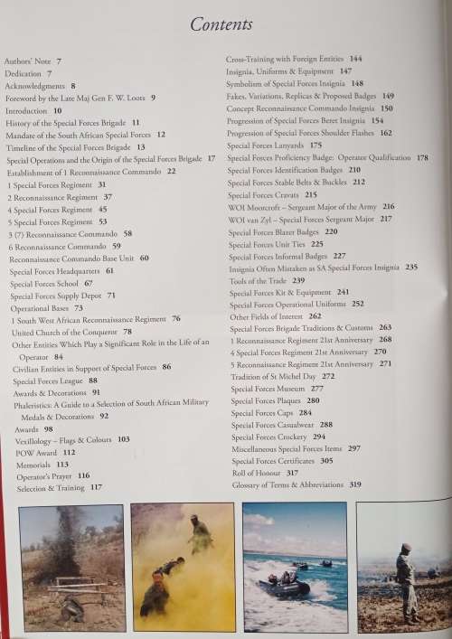 `Recce` : A Collector`s Guide to the History of the S.A.S.F. By P.Matthysen, M.Kalkwarf & M.Huxtable