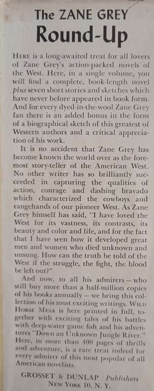 The Round-Up by Zane Grey