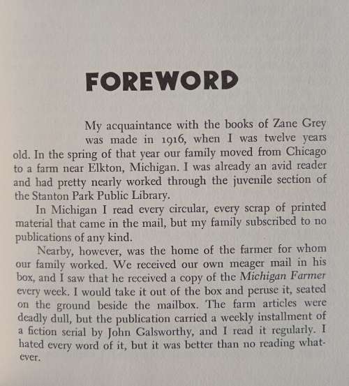Zane Grey: A Biography by Frank Gruber