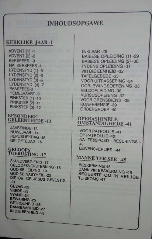Skriflesing En Gebede Vir Bevelvoerders Op Parade