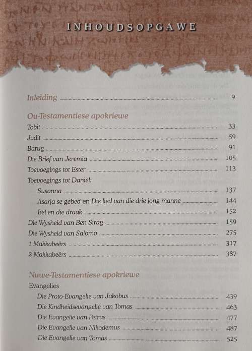 Apokriewe Ou & Nuwe Testament: Verlore Boeke uit die Bybel se tyd by Jan v/D Watt & Francois Tolmie