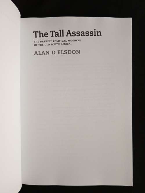 The Tall Assassin by Alan D Elsdon