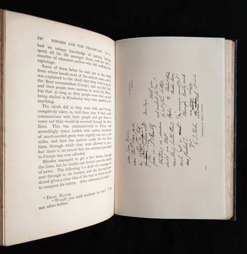 Cecil Rhodes: The Man & His Work by Gordon Le Suer, F.R.G.S. (1 of his private/confidential secret.)