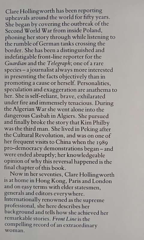 Front Line by Clare Hollingworth