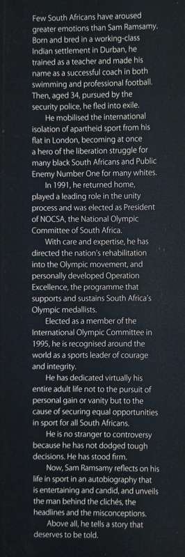Reflections on a Life in Sport by Sam Ramsamy