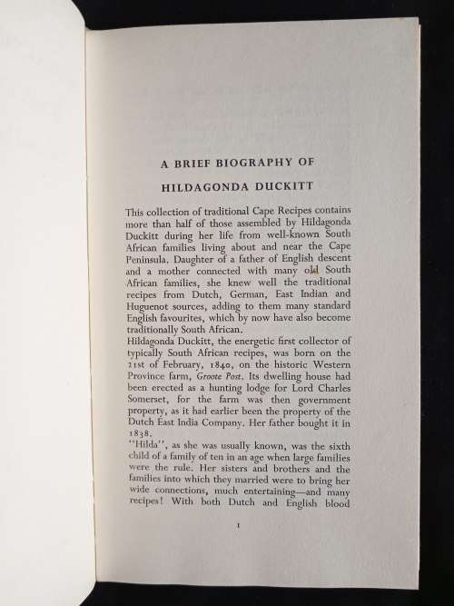Hildegonda Duckitt`s Book of Recipes