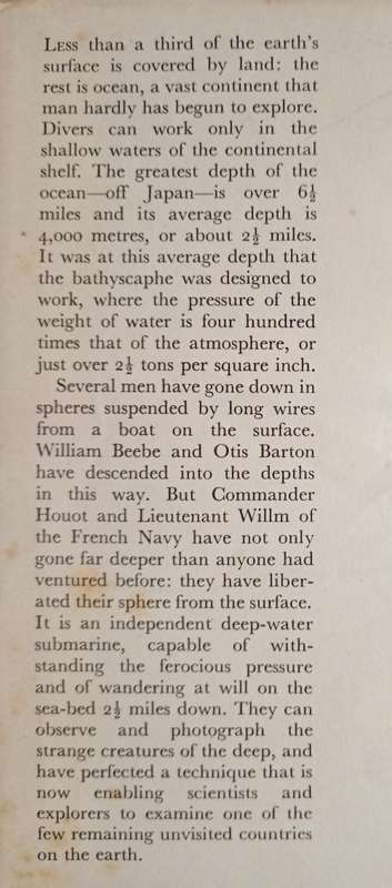 2,000 Fathoms Down in the Bathyscaphe by Georges Houot & Pierre Willm
