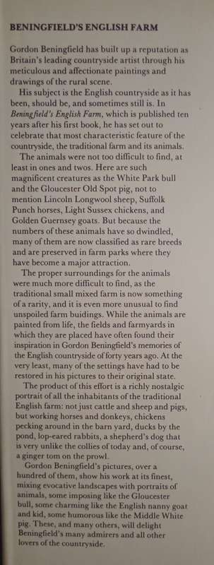 Beningfield`s English Farm by Gordon Beningfield