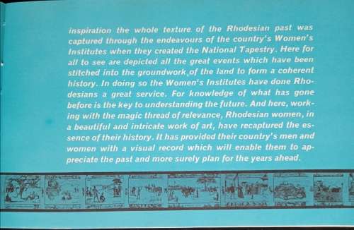 Rhodesian Tapestry: A History in Needlework - Compiled by Louis W. Bloze